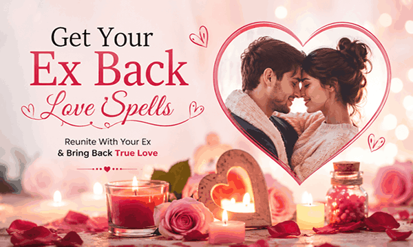 Powerful get your ex back love spells with romantic candles, heart energy, and spiritual reunion atmosphere