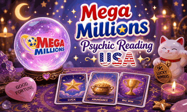 Mega Millions psychic reading in the USA for lucky numbers, guidance, and winning insights