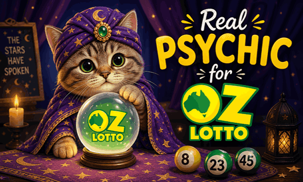 Real psychic for Oz Lotto providing lucky numbers and winning guidance