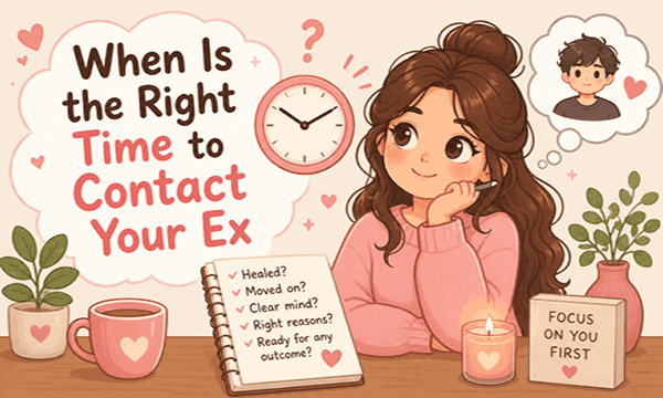 When is the right time to contact your ex after a breakup for the best chance of reconciliation